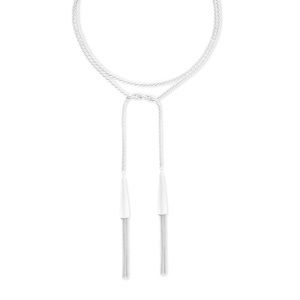 KENDRA SCOTT WHITE LARIAT NECKLACE PHARA